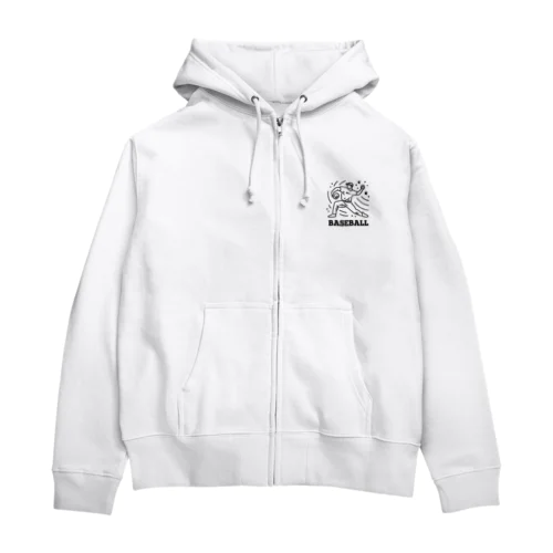 BASEBALL LEFT PITCHER Zip Hoodie