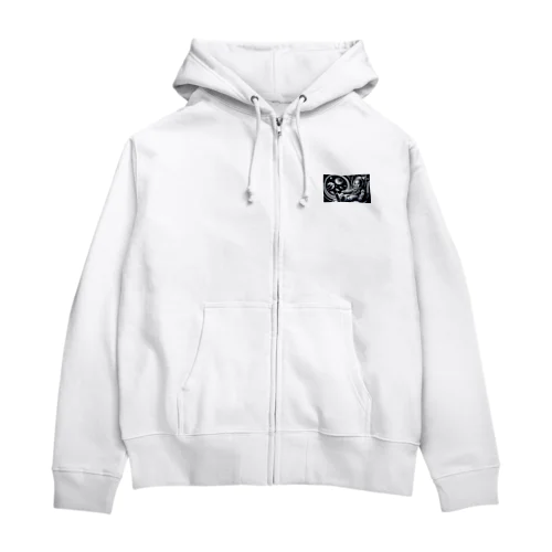 宇宙船に乗った赤ちゃん4 Zip Hoodie