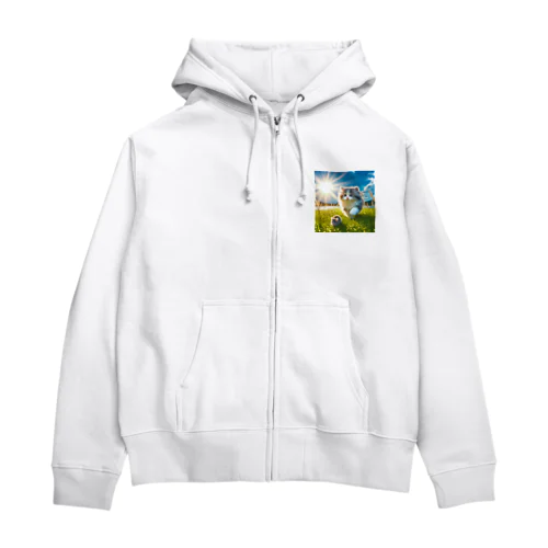 ネコとネズミの冒険 Zip Hoodie