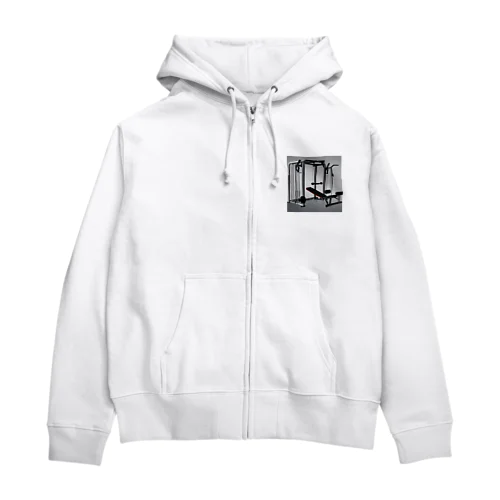 自宅トレーニング室 Zip Hoodie