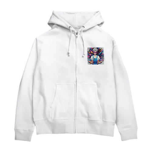 近未来美容師 Zip Hoodie