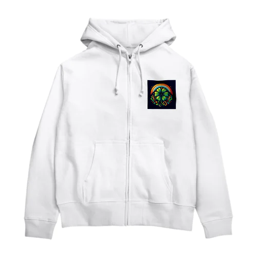 幸運を呼ぶアイテムです Zip Hoodie