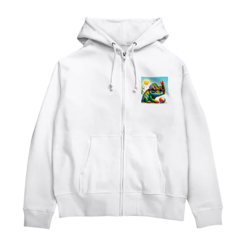 イケてるカメレオン🎵 Zip Hoodie