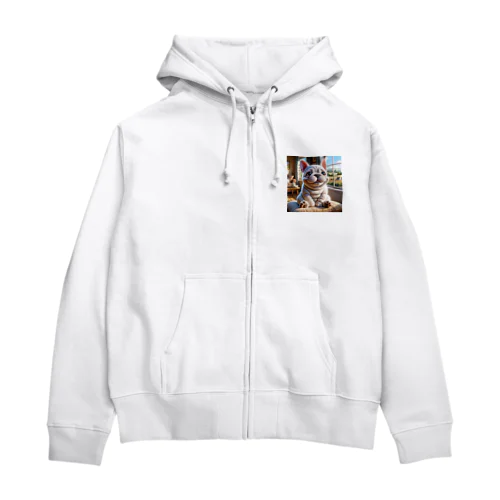 冒険を夢みるピエール Zip Hoodie