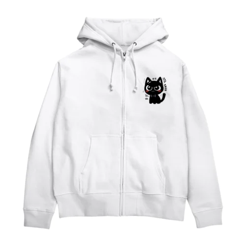 開運黒猫　NIGER  ニゲル Zip Hoodie