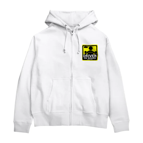 DRIVER ON BOARD Zip Hoodie