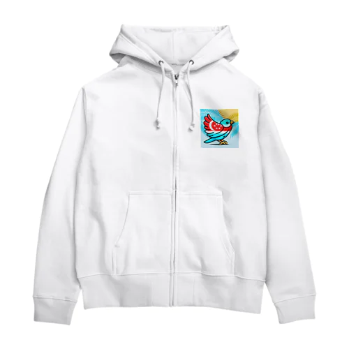 煌めくトロピカルバード🐦️ Zip Hoodie