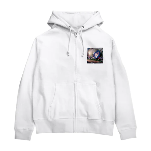 アサガオ③ Zip Hoodie