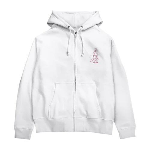 きつねどん Zip Hoodie