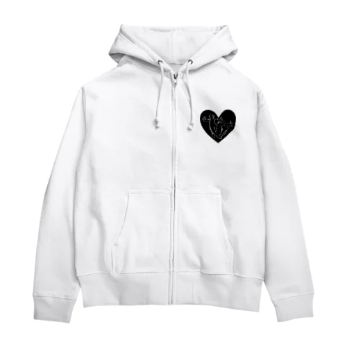 WAXPAPA(The heartbeat) Zip Hoodie