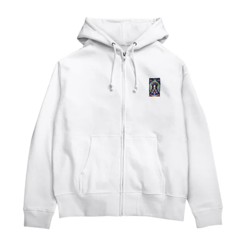 kokeshi dolls神のしもべ天乙 Zip Hoodie