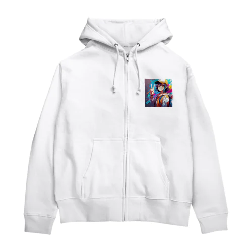 ピースフル！ Zip Hoodie