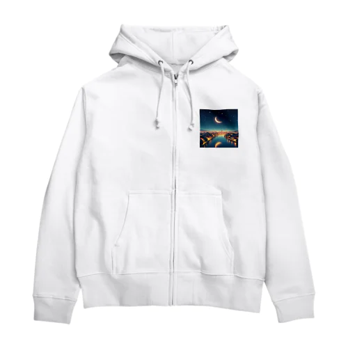 「夜景グッズ」 Zip Hoodie