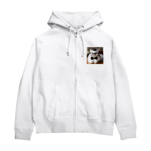 猫教授 Zip Hoodie