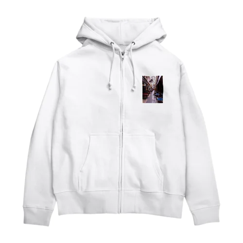 パリのパッサージュ Zip Hoodie