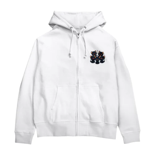 ねこコーラス 01 Zip Hoodie