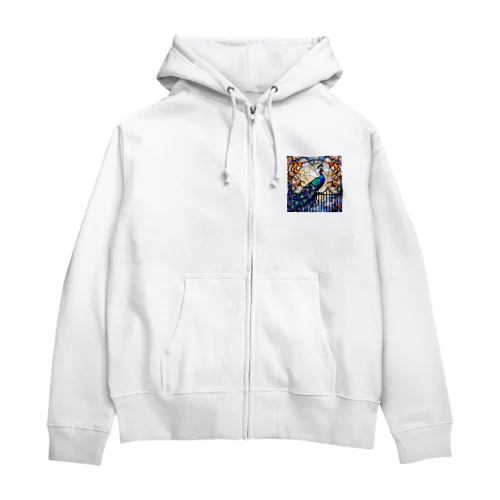 絢爛豪華・孔雀 Zip Hoodie