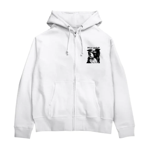 Best Friendわんこ Zip Hoodie