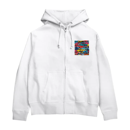 ポップアート Zip Hoodie