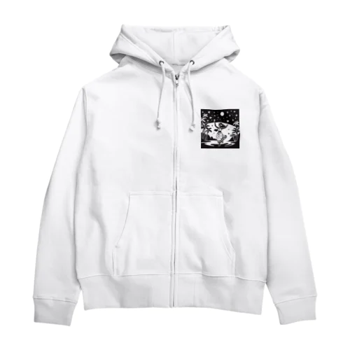 星空の下のフラダンサー Zip Hoodie