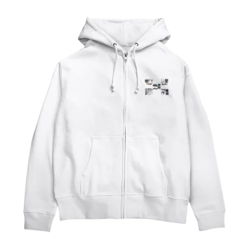 災害用安否確認4 Zip Hoodie