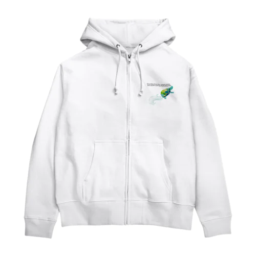 亀が10,000年生きたら地球は亀だらけ Zip Hoodie