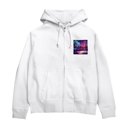 神秘的チャート Zip Hoodie