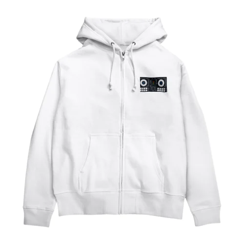 シンプルなDJコントローラーのイラストです! Zip Hoodie