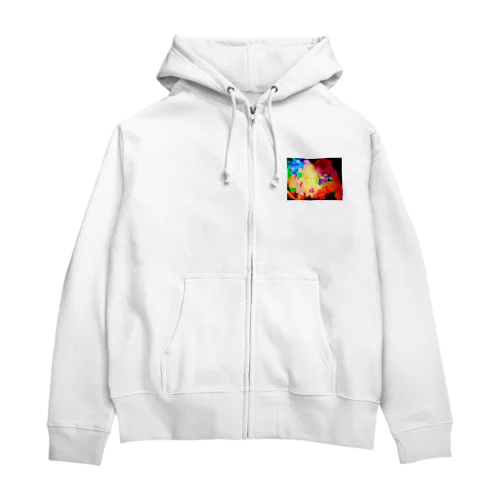 紫陽花 Zip Hoodie