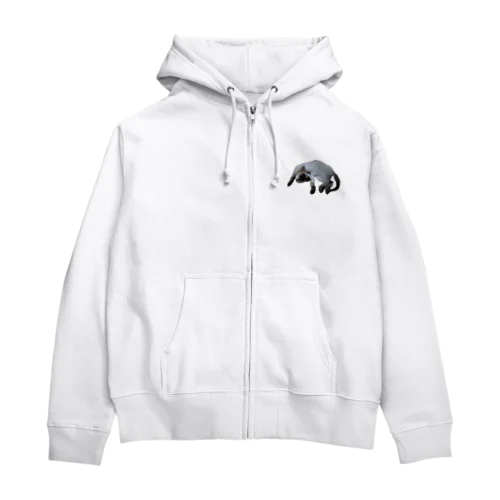 モカ　ごろん Zip Hoodie
