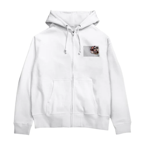 チョコレート3 Zip Hoodie