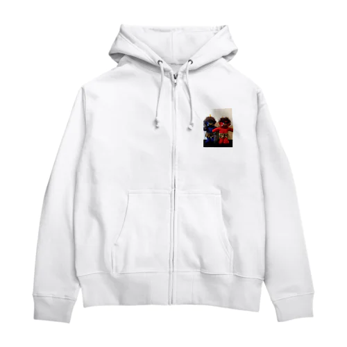 赤鬼くんと青鬼くん Zip Hoodie