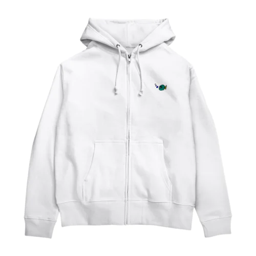 繊細で気難しいフィッシュ Zip Hoodie