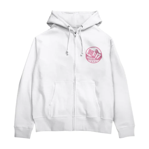 NINETY⇄SEVENTEEN(丸ロゴ・PINK) Zip Hoodie