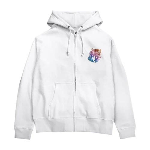 girl knows the world Zip Hoodie