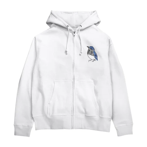 ゆるいオオルリ Zip Hoodie