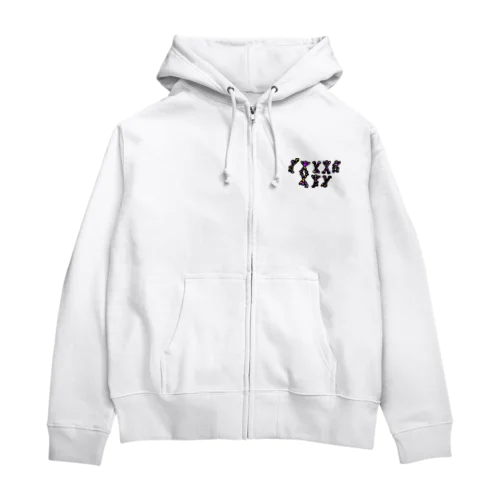 【Jeden Tag】Futuristic character Zip Hoodie