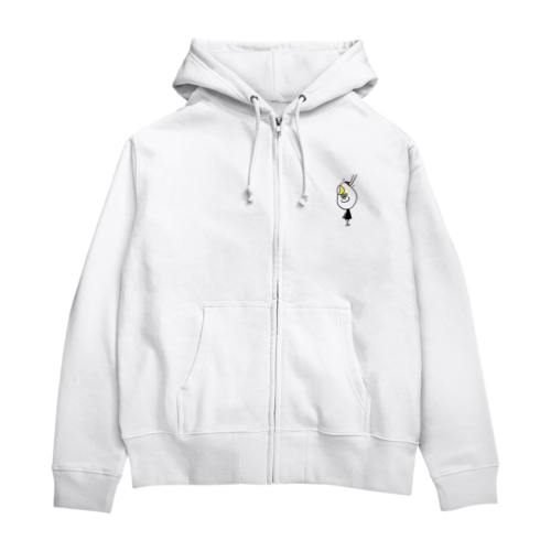 陽気なたまごが褒められる Zip Hoodie