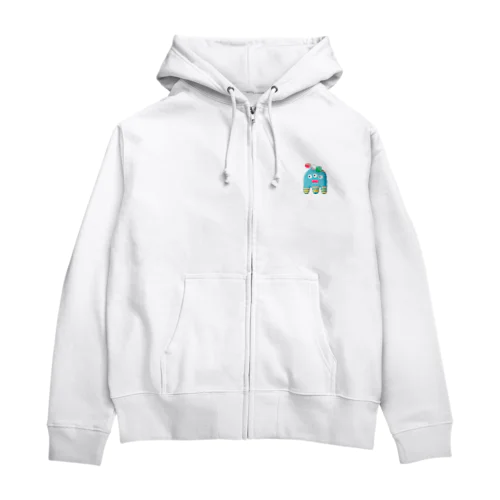 おだんごホッパーくん水色 Zip Hoodie