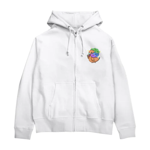 もこぴよさん Zip Hoodie