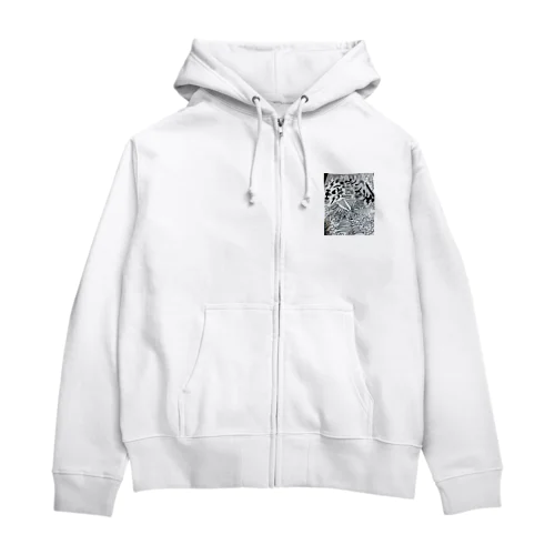 天竺 Zip Hoodie