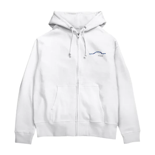 Tamagawa. Zip Hoodie