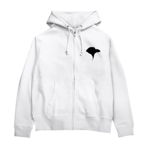 ハシブトガラス Zip Hoodie