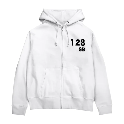 128GBってなんや Zip Hoodie