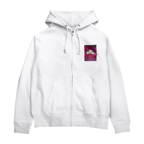 ケイトウのベッド　雨蛙 Zip Hoodie