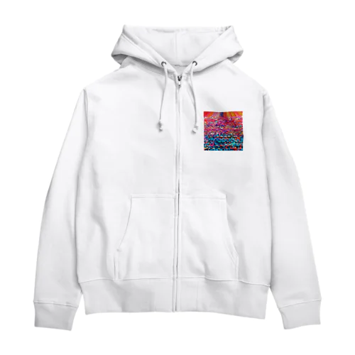 珊瑚礁／カヨサトーTX Zip Hoodie