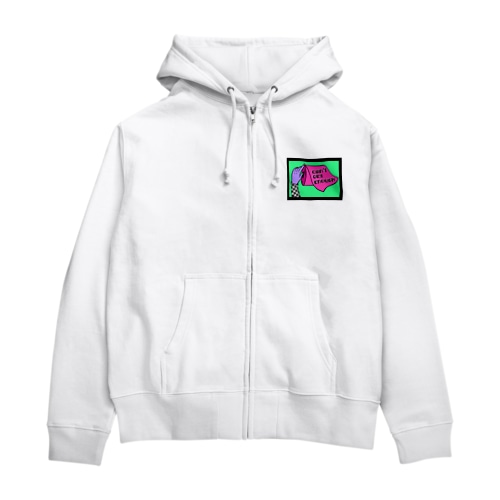 CAN'T GET ENOUGH / GREEN トイレットペーパー　 Zip Hoodie