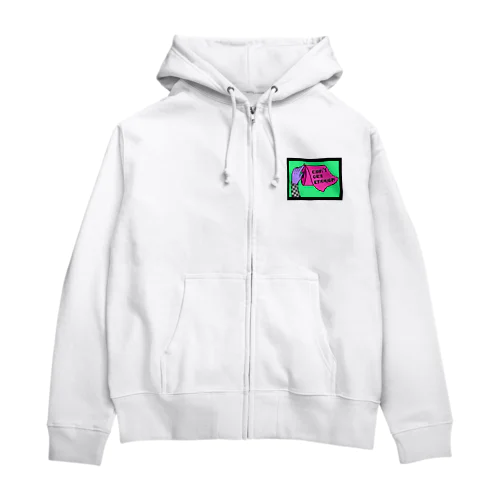 CAN'T GET ENOUGH / GREEN トイレットペーパー　 Zip Hoodie