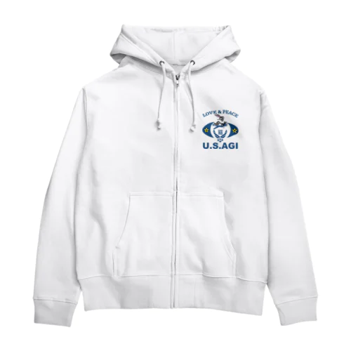 U.S.AGI(ウサギ) Zip Hoodie