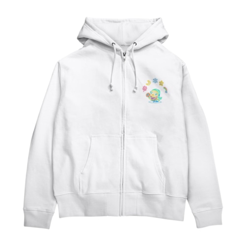 アマビエ×花月雪星宙 Zip Hoodie
